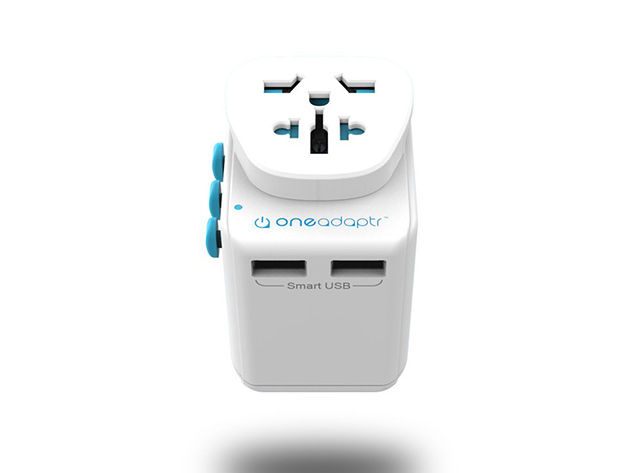 OneWorld DUO: All-in-One World Adapter with Dual USB Charger