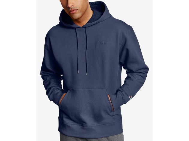 Champion Men's Powerblend Fleece Hoodie Navy Size Large