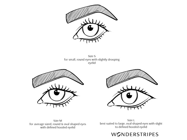 Wonderstripes: Instant Eyelid Lifting Strips (64 Strips/Large)