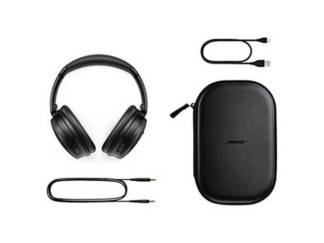 Bose QC45BLACK QuietComfort 45 Noise-Canceling Wireless Over-Ear Headphones - Black