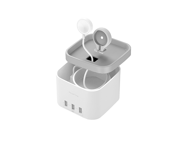 PowerTime Apple Watch Charging Dock with 3 USB Ports