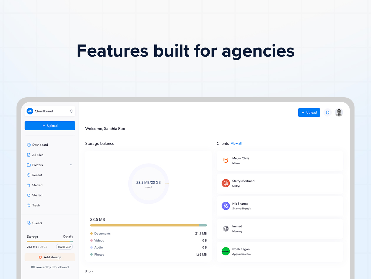Cloudbrand Team Cloud Storage Plus Plan: Lifetime Subscription