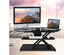 Costway Electric Standing Desk Height Adjustable Tabletop Sit To Stand Riser Monitor