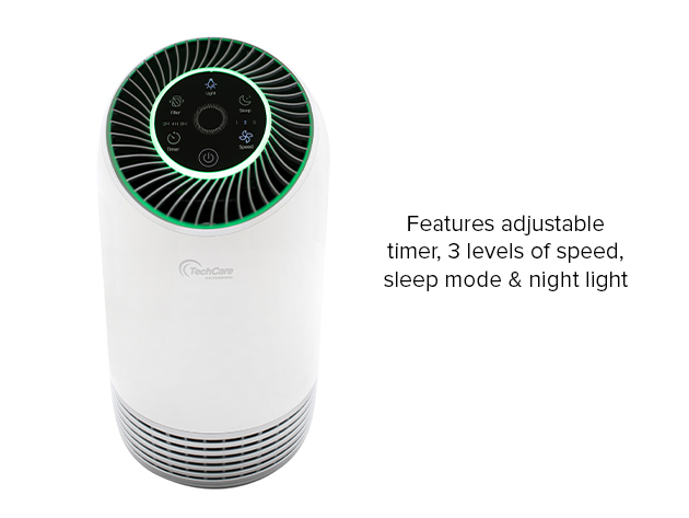 TechCare Smart Air Purifier with HEPA Filters + Silent Comfort