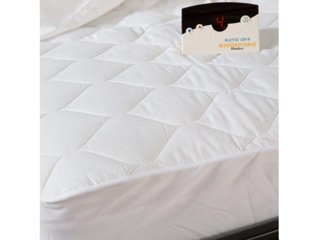 Biddeford Quilted Electric Heated Mattress Pad Twin Full Queen King Cal King - White