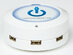 ChargeHub X3: 3-Port USB SuperCharger (White)