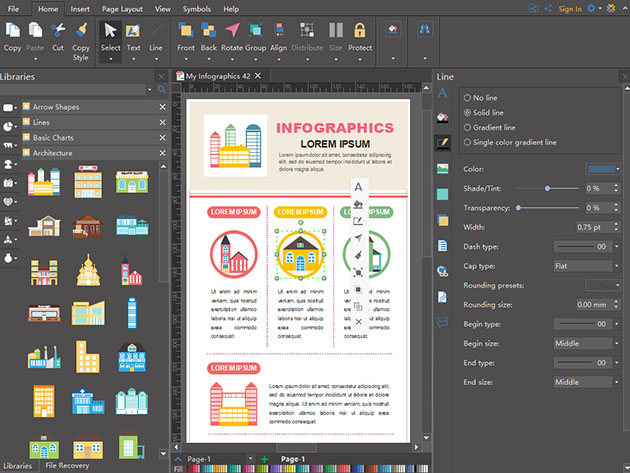 software architecture infographic