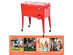 Costway Red Outdoor Patio 80 Quart Cooler Cart Ice Beer Beverage Chest Party Portable - Red