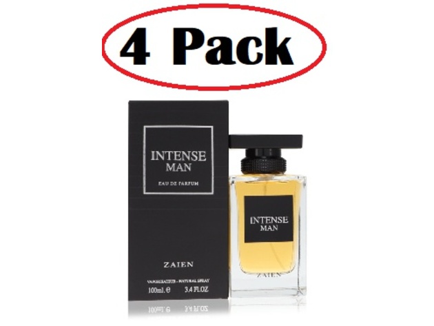 4 Pack of Zaien Intense Man by Zaien Eau De Parfum Spray 3.4 oz