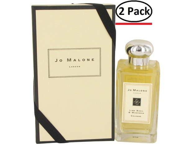 Jo Malone Lime Basil & Mandarin by Jo Malone Cologne Spray (Unisex) 3.4 oz for Men (Package of 2)