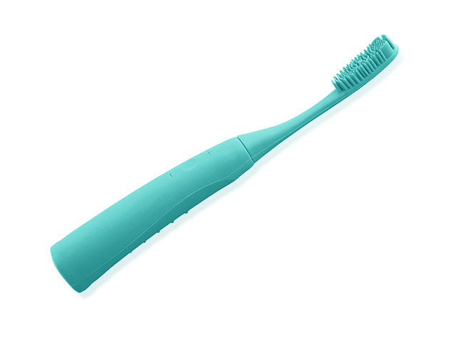 Rechargeable Silicone Sonic Toothbrush (Green)