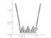 Sterling Silver Delta Delta Delta Medium Necklace