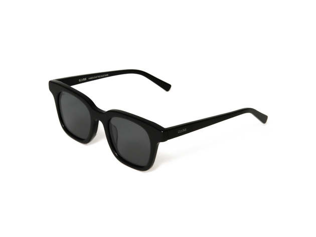 The East Sunglasses Shiny Black / Polarized Smoke