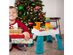 Costway 2 in 1 Learning Table Toddler Activity Center Sit to Stand Play BluePink - Blue (As Picture Shows)