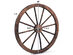 Costway Set of 2 30" Decorative Vintage Wood Garden Wagon Wheel w/Steel Rim Wall Decor