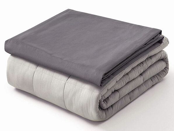 Kathy Ireland Weighted Blanket (Silver/7 Lb, 41"x 60") | Joyus