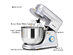 Costway Tilt-Head Stand Mixer 7.5 Quart 6 Speed 660W w/Dough Hook, Whisk & Beater Silver