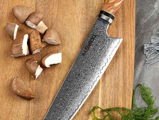 Seido™ Kiritsuke Damascus Chef Knife (Red)