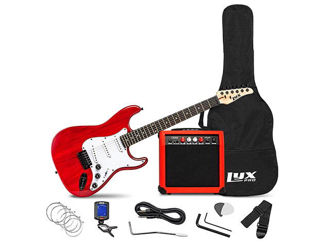 LyxPro 39" Electric Guitar (Right-Handed/Red)
