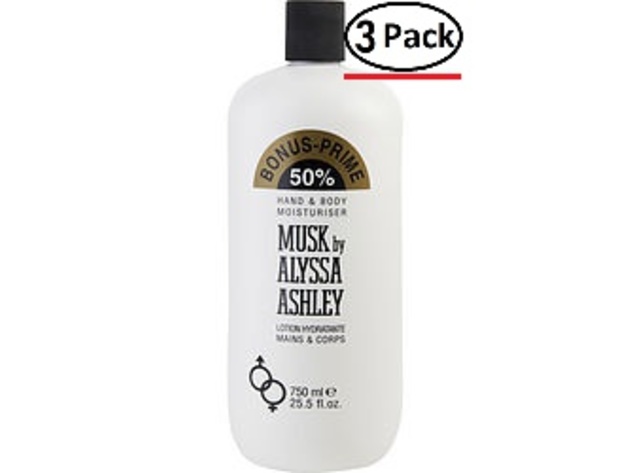 ALYSSA ASHLEY MUSK by Alyssa Ashley BODY LOTION 25.5 OZ (Package Of 3)