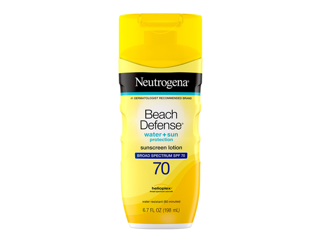 Neutrogena Beach Defense Broad Spectrum Sunscreen Body Lotion with SPF 70, Give Your Skin Superior Sun Protection from Harsh Outdoor Elements, 6.7 Ounce