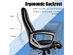 Costway Big & Tall Office Chai Ergonomic Swivel Chair w/ Lumbar Support - Black