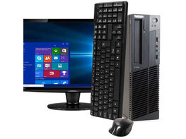 Lenovo ThinkCentre M92 Desktop PC, 3.2GHz Intel i5 Quad Core Gen 3, 16GB RAM, 2TB SATA HD, Windows 10 Professional 64 bit, 22" Widescreen Screen (Renewed)