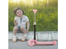 Kids T- Bar Scooter With Flashing Wheels Pink