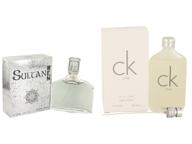 Gift set  Sultan by Jeanne Arthes EDT Spray 3.3 oz And  CK ONE EDT Pour/Spray (Unisex) 1.7 oz