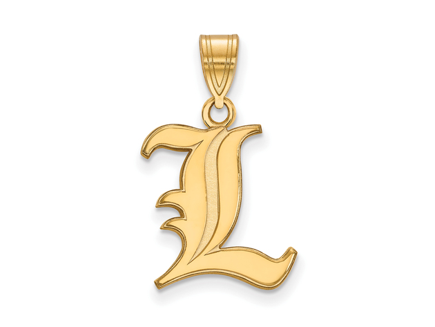 14k Gold Plated Silver U of Louisville Medium Pendant Necklace