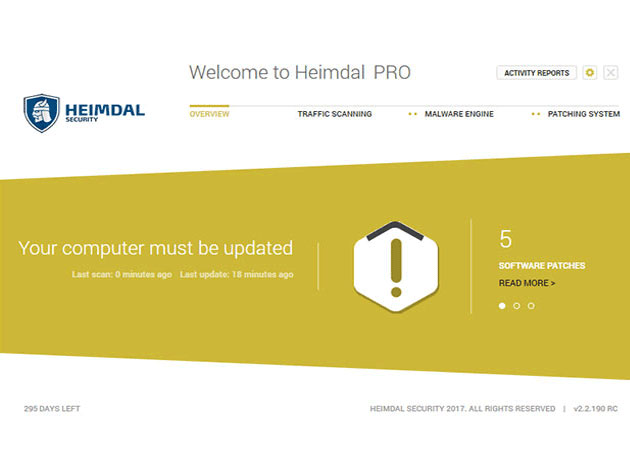 Heimdal PRO Anti-Malware: Lifetime Subscription (1 PC)