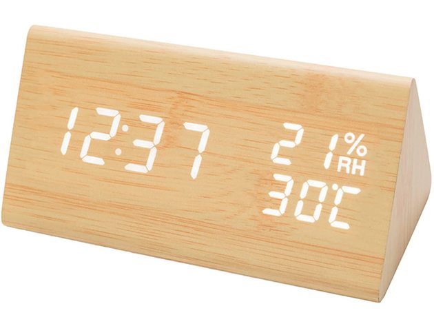 Wood Digital Alarm Clock