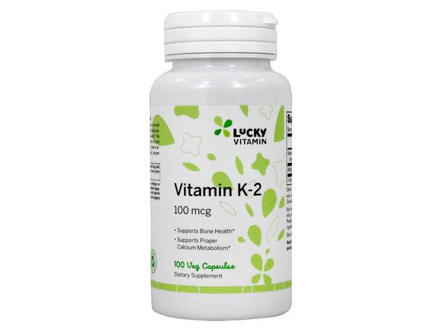 LuckyVitamin - Vitamin K2 Bone Health Support 100 mcg. - 100 Veg Capsules