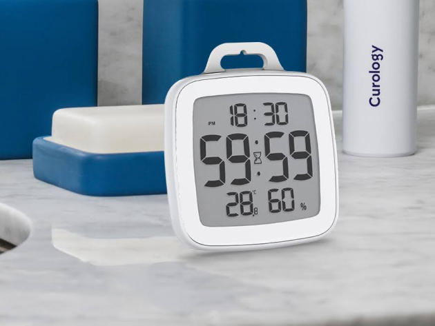 BALDR Digital Shower Clock with Timer (White)