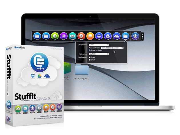 'StuffIt Deluxe 16' Instant File Compressor for Mac