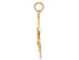 14K Yellow Gold Crucifix Cross Pendant Necklace with Chain