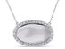 Created White Sapphire 5/8 Carat (ctw) Pendant Necklace in Sterling Silver With Chain
