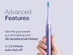 AquaSonic Icon Toothbrush with Magnetic Holder & Slim Travel Case (Purple)