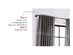 Eclipse Thermaback Canova Room Darkening Single Window Curtain Panel, 42 Inches x 84 Inches, Burgundy