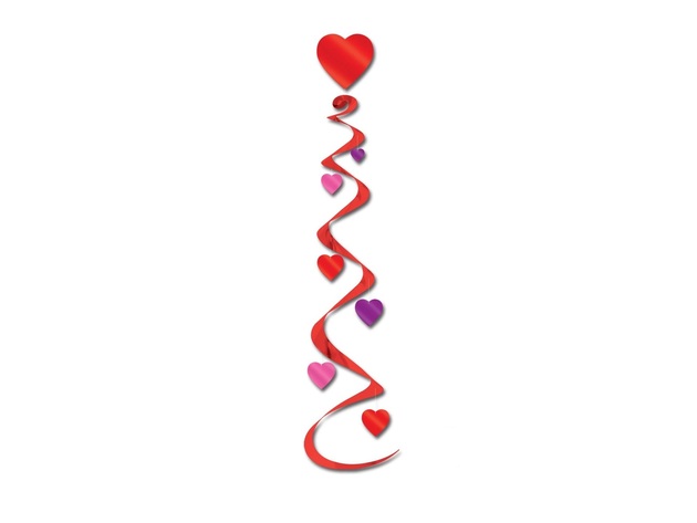 Beistle Party Supplies 30 Inches Red/Purple/Pink 3 Hanging Decorations