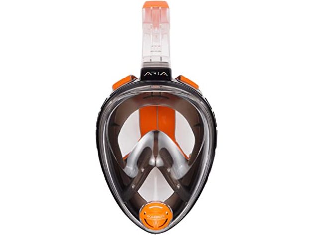 Ocean Reef Snorkeling Full Face Mask with Panoramic View, Large / Extra Large (Used, Open Retail Box)