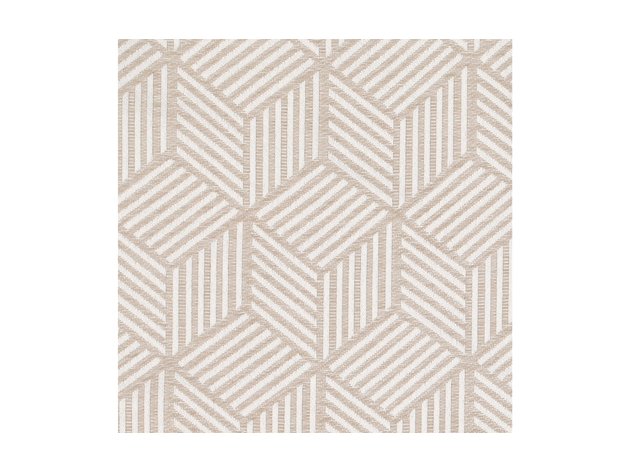 Eclipse Ambiance Geo Draft Stopper Energy Saving 100% Blackout Grommet-Top 50 Inches x 95 Inches Single Curtain Panel, Taupe