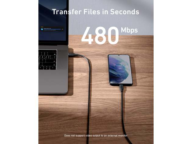 Anker 543 6ft USB-C to USB-C Cable (Black)