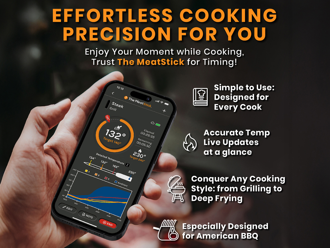 MeatStick 4 Set - Wireless Meat Thermometer