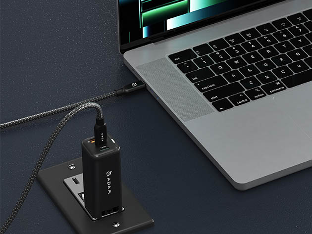 Adam Elements Omnia X6i PD Quick Charge 66W Compact Wall Charger (Black)