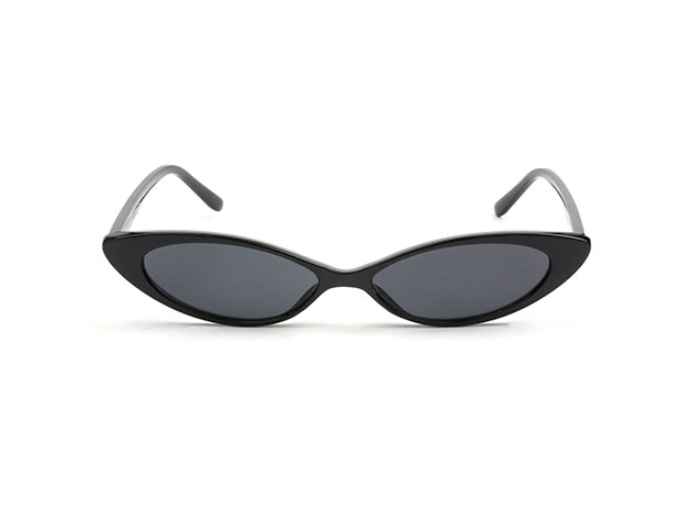Rose Cat Eye Sunglasses (Black)