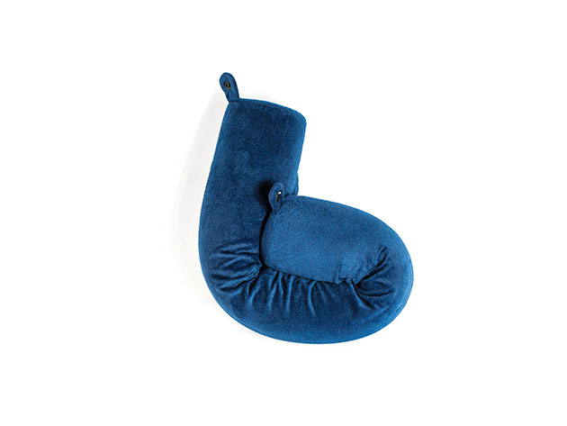 Twist Memory Foam Travel Pillow (Blue)