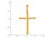 14K Yellow Gold Cross Pendant Necklace with Chain
