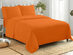 4-Piece Microfiber Sheet Set (Orange/Full)