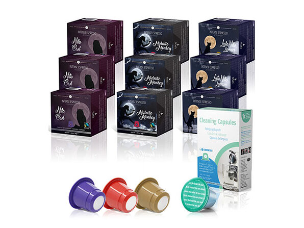 Gourmesso High Intensity 90 Nespresso Compatible Pods + Cleaning Capsules - Product Image
